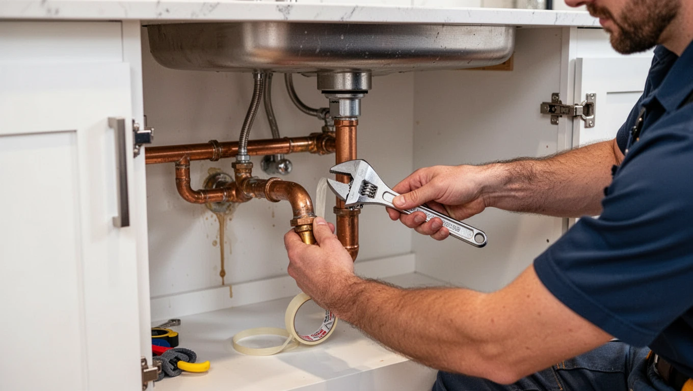 Leak Under Kitchen Sink Repair